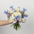 Powered Pastels Flower Bouquet Close Up - Image