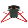 Premium Green & Red Christmas Tree Stand - Large