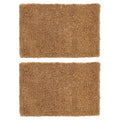 Premium Handmade 60cm x 40cm Coir Doormats - Pack of Two