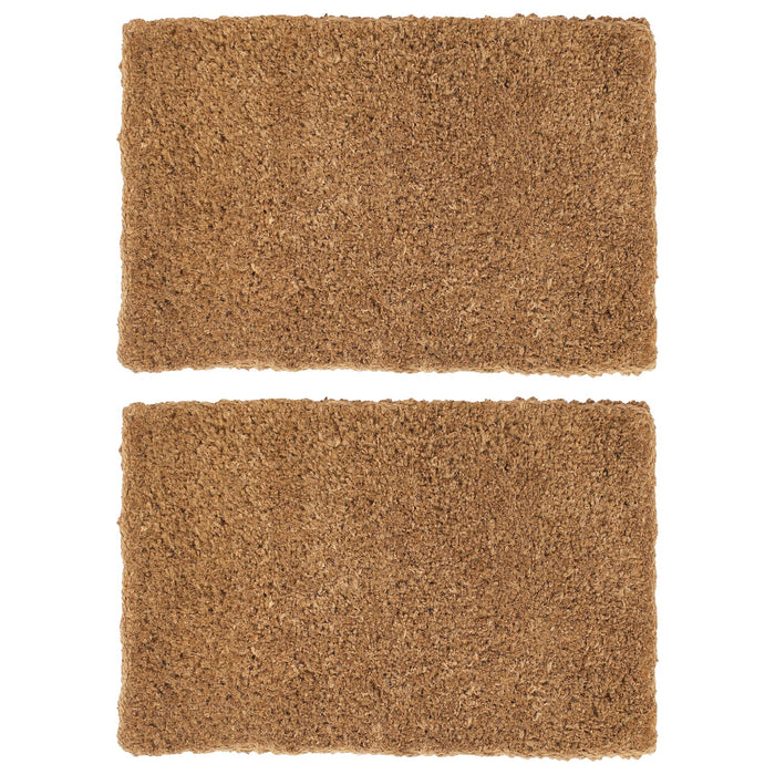 Premium Handmade 90cm x 60cm Coir Doormats - Pack of Two