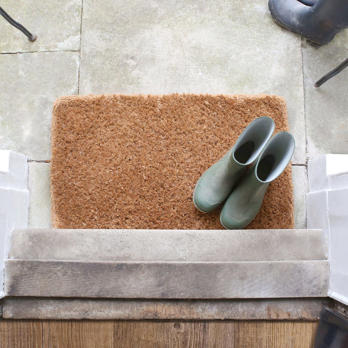 Premium Handmade 90cm x 60cm Coir Doormats - Pack of Two