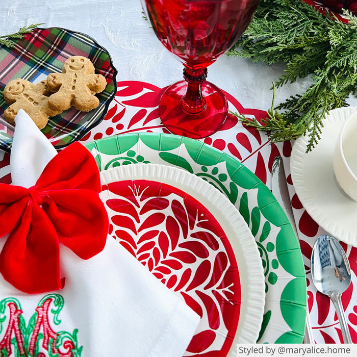 RED BOW NAPKIN TIES