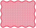 RED CANE RATTAN TRELLIS PAPER PLACEMAT