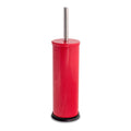 Red Round Stainless Steel Toilet Brush & Holder