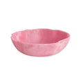 RESIN SORBET WAVY BOWL, RASPBERRY