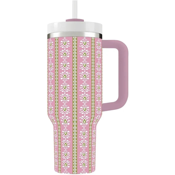 ROSEMARY STRIPE TRAVEL TUMBLER, 40oz.