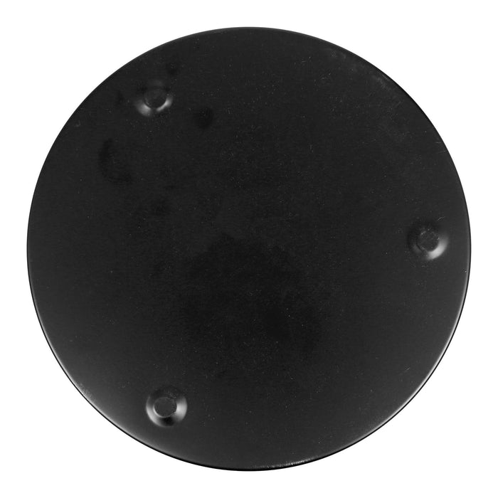 Round Metal Waste Paper Bin - Black