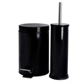 Round Stainless Steel Toilet Brush & Holder