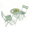 Sage Green Two-Seater Round Bistro Set