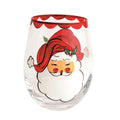 SANTA PAINTED WINE GLASS