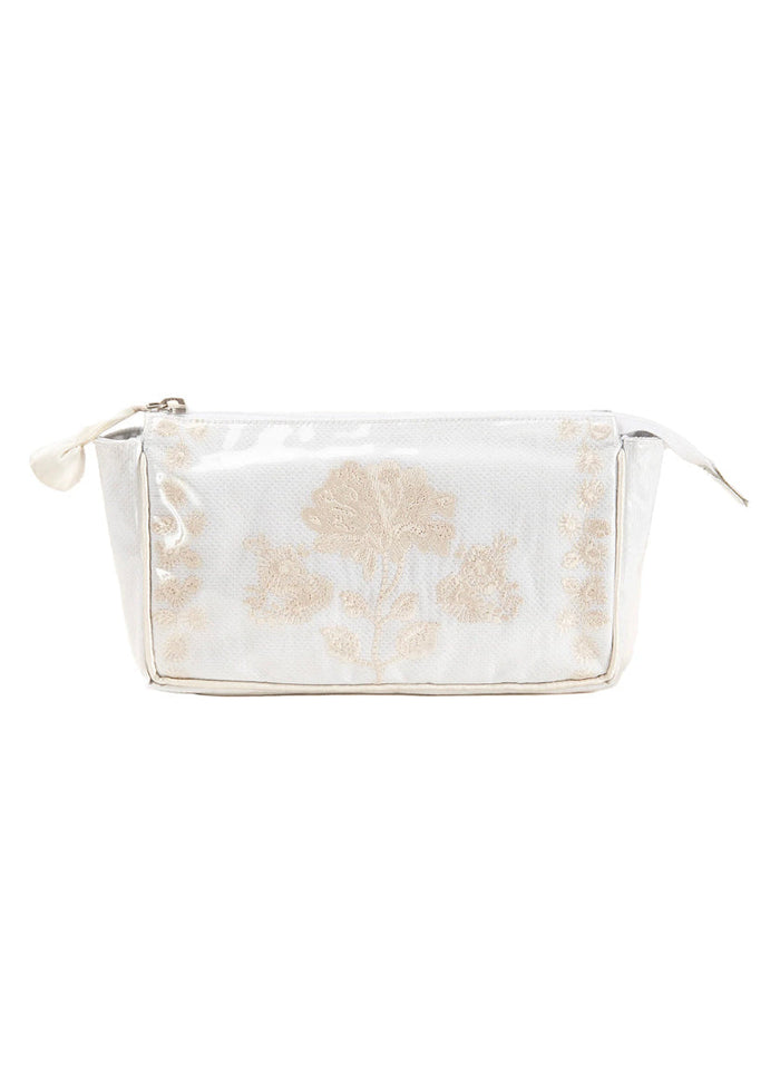 SMALL MAKEUP BAG, IVORY PEONY