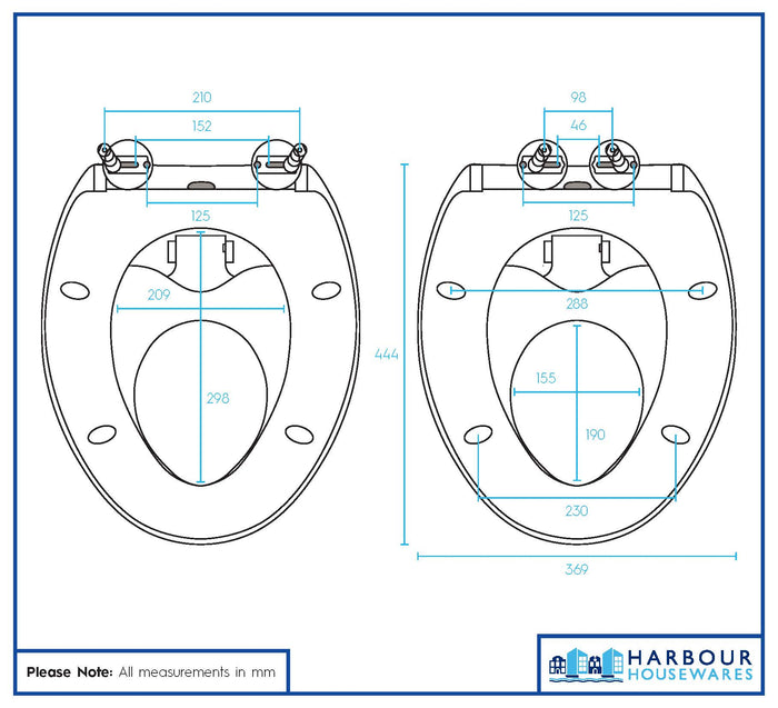 Soft Close Antibacterial Family Toilet Seat
