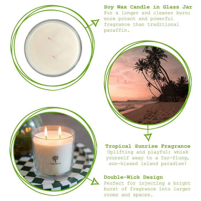 Soy Wax Scented Candle - 400g - Tropical Sunrise