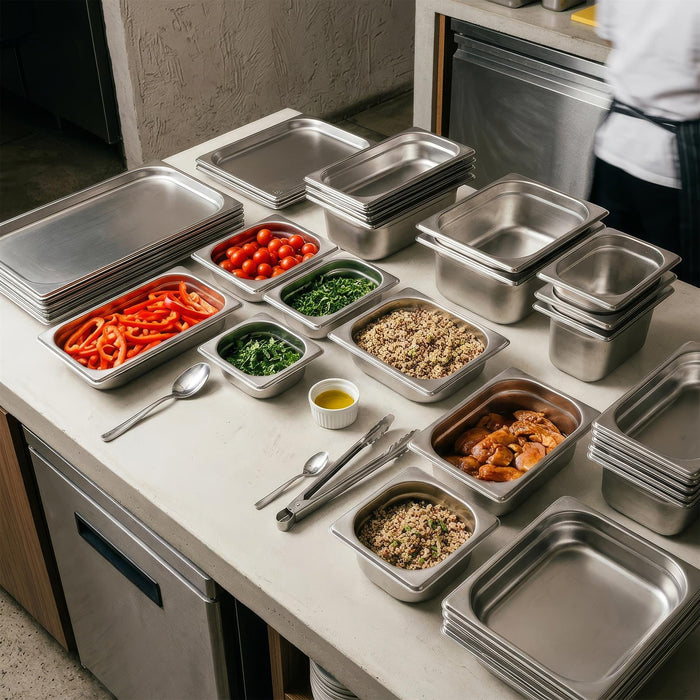 Stainless Steel Gastronorm Container - 1/2 65mm - 3.5L