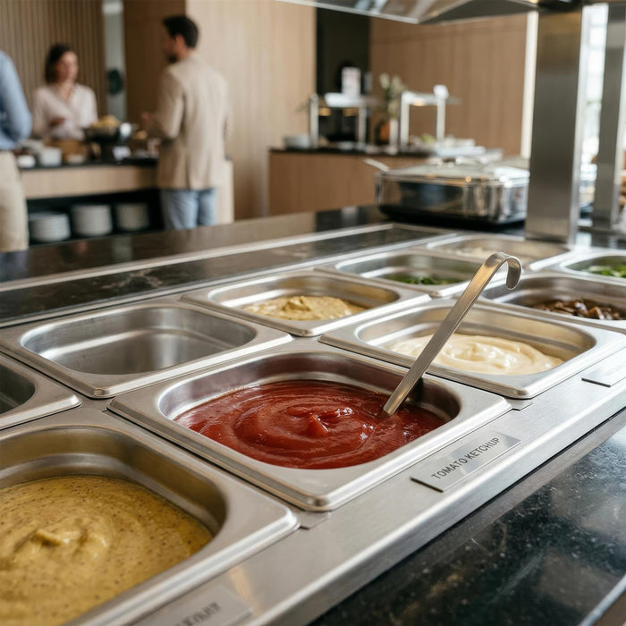 Stainless Steel Gastronorm Container Lid - 1/6