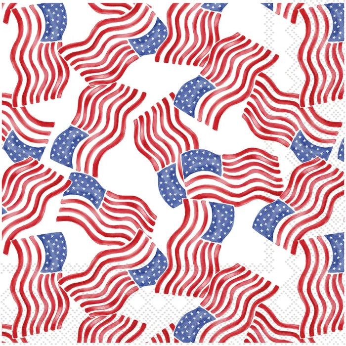 STARS & STRIPES COCKTAIL NAPKIN