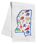 STATE OF MISSISSIPPI OLE MISS KITCHEN TOWEL