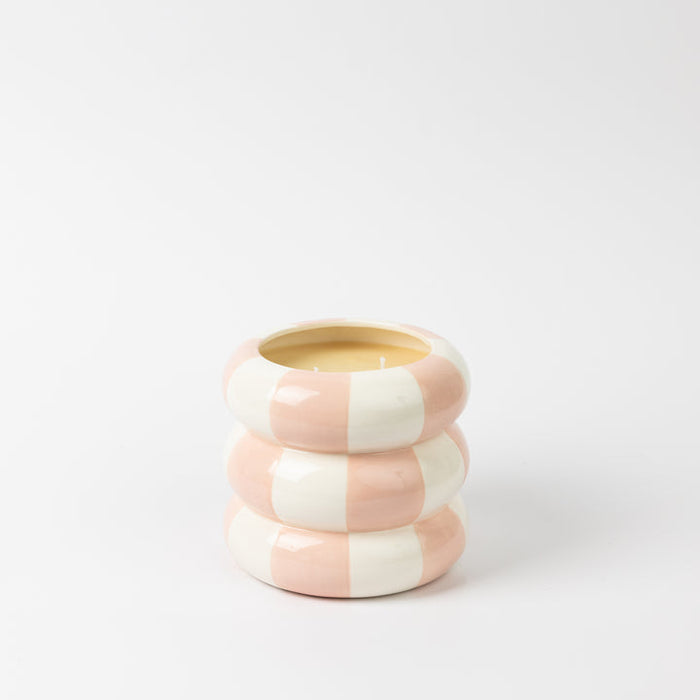 SWEET GRACE PINK CHECKERED CANDLE