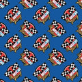 Table Runners & Placemats - NASCAR Blue Cotton