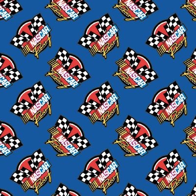 Table Runners & Placemats - NASCAR Blue Cotton