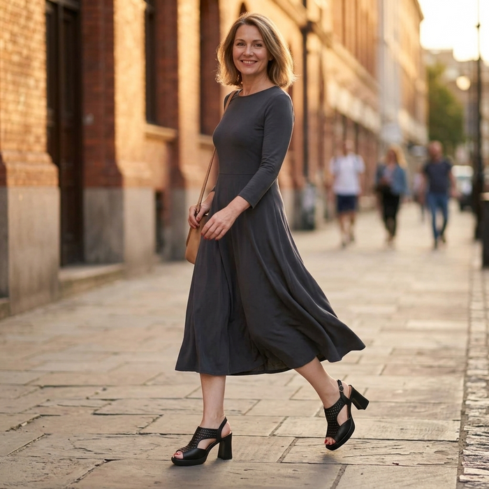 Tessara – Breathable Woven Summer Heel Sandals