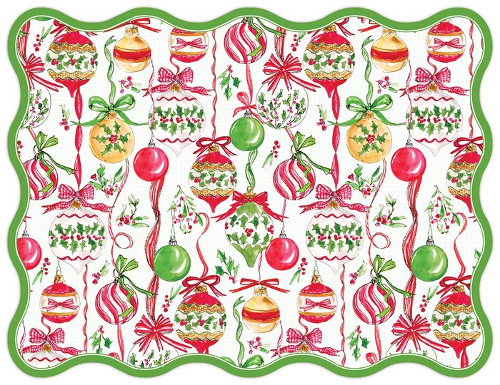 TRADITIONAL ORNAMENTS PAPER PLACEMAT