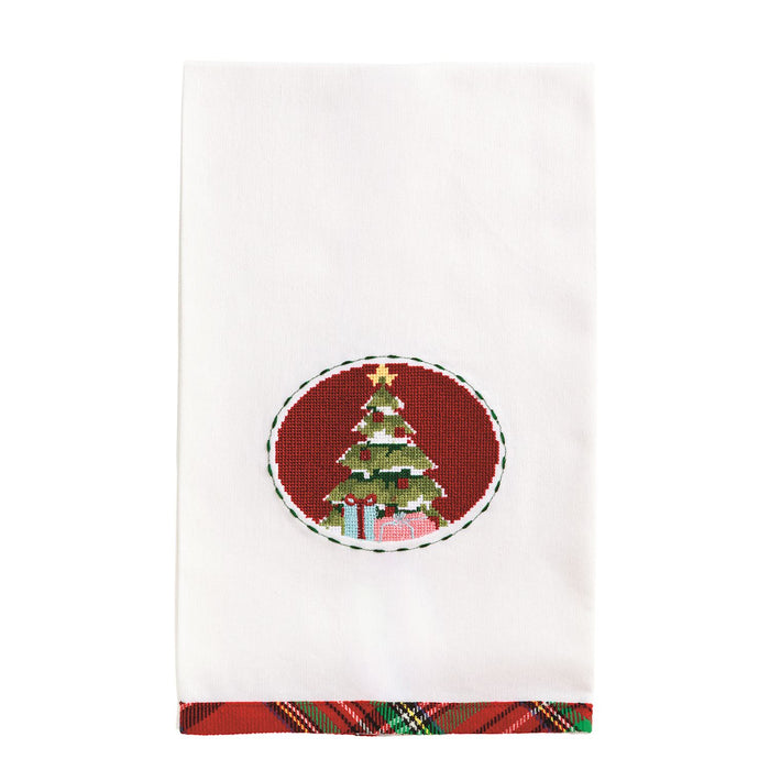 TREE NEEDLEPOINT TOWEL