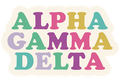 Tumbler Magnet- Alpha Gamma Delta