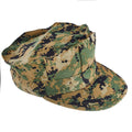 Apparel - Head - Caps - USGI USN Eight Point Garrison Cover - Woodland MARPAT (SURPLUS)