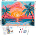 Vibrant Tropical Paradise Sunset