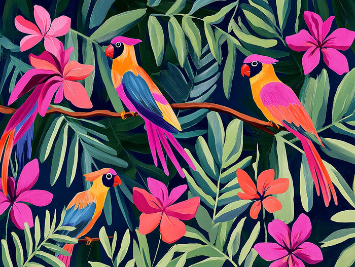 Vivid Jungle Scene