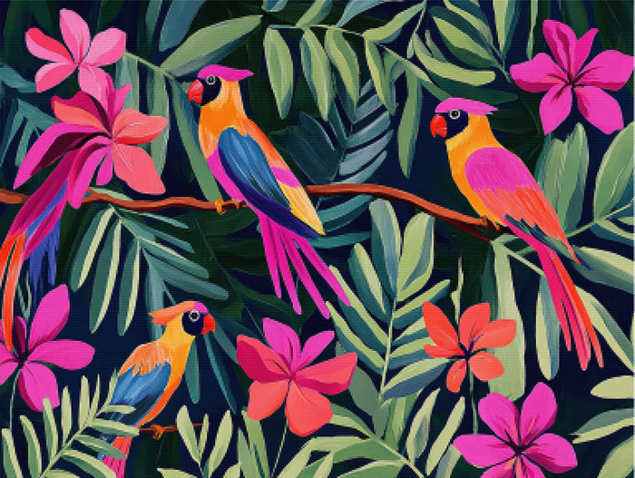 Vivid Jungle Scene