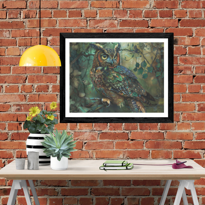 Watchful Owl Perched On A Branch