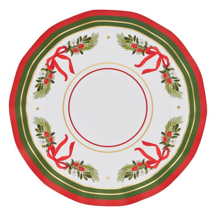 WAVY DINNER PLATE, HOME FOR THE HOLIDAYS