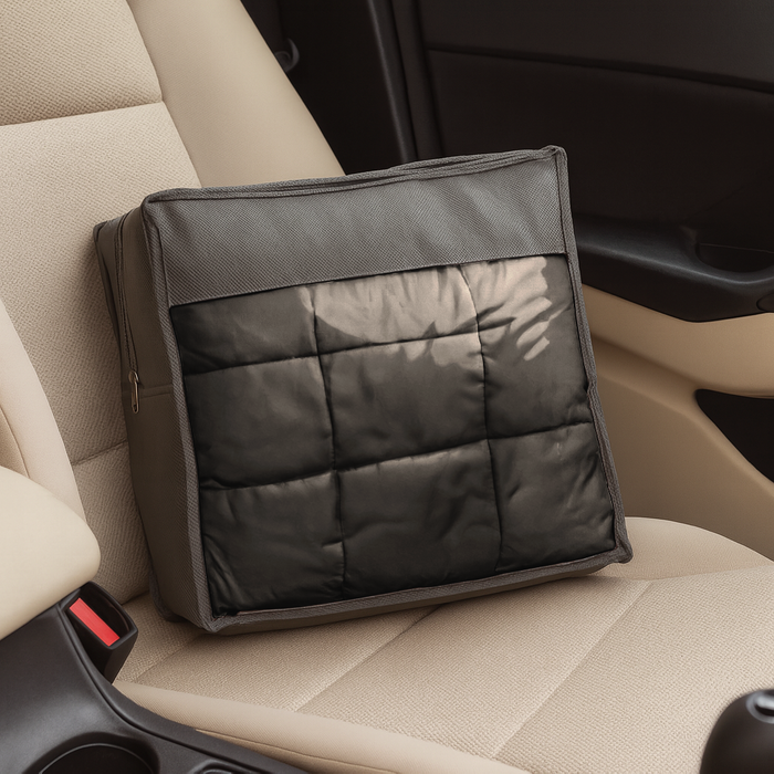 Weighted Blanket with Storage Bag - 150 x 200cm - 8kg - Black