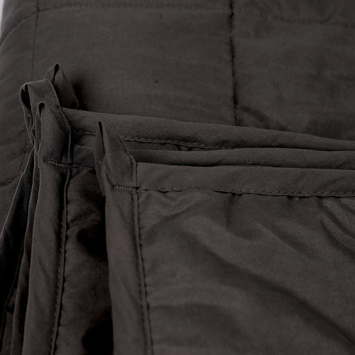 Weighted Blanket with Storage Bag - 150 x 200cm - 8kg - Black