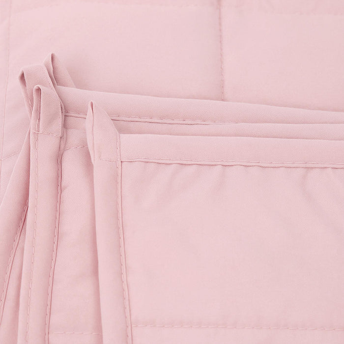 Weighted Blanket with Storage Bag - 150 x 200cm - 8kg - Pink