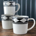 White diamond mugs - Your Western Decor