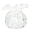 WHITE GLASS DOTTED VASE