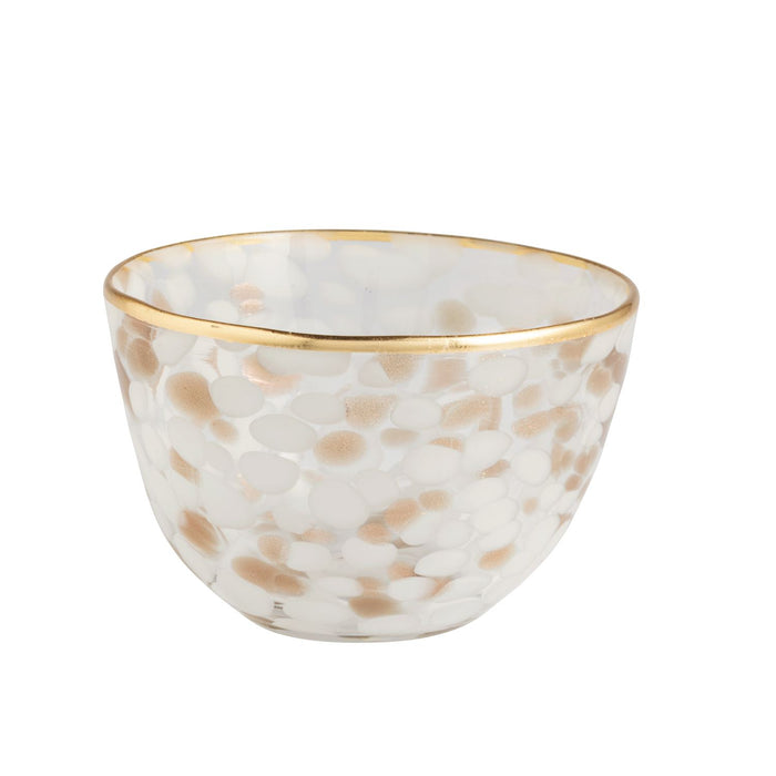 WHITE GOLD TORTOISE DIP BOWL