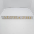 White Linen Memory Book- Alpha Phi