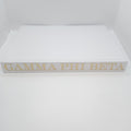 White Linen Memory Book- Gamma Phi Beta