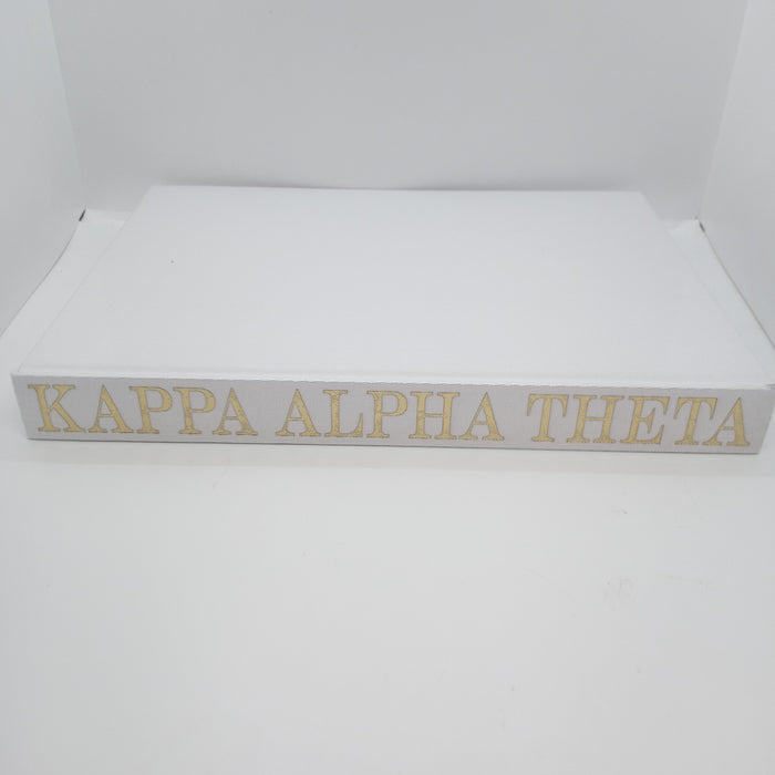 White Linen Memory Book- Kappa Alpha Theta
