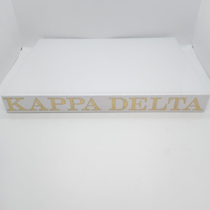 White Linen Memory Book- Kappa Delta