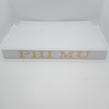 White Linen Memory Book- Phi Mu