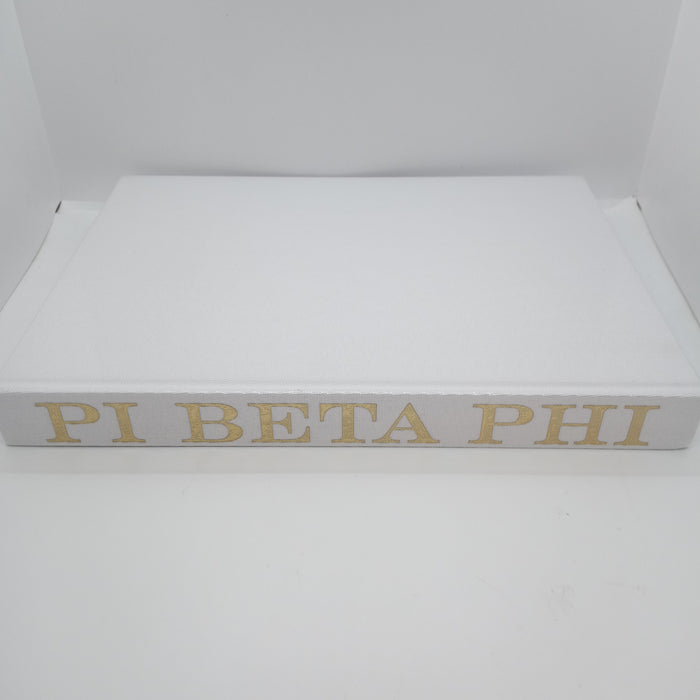 White Linen Memory Book- Pi Beta Phi