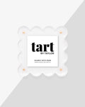 WHITE MINI ACRYLIC SCALLOP PICTURE FRAME