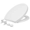 White Round Antibacterial Soft Close Toilet Seat - By Harbour Housewares