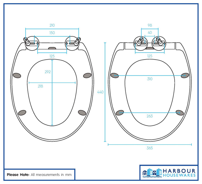 White Round Antibacterial Soft Close Toilet Seat