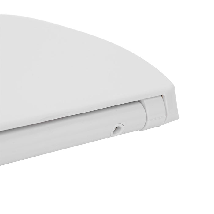 White Round Antibacterial Soft Close Toilet Seat